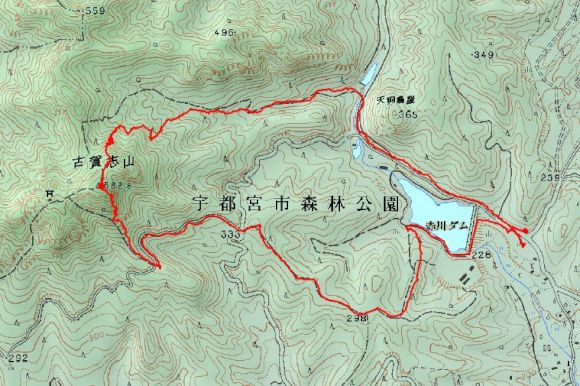 古賀志山MAP