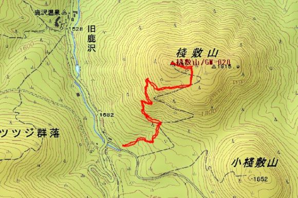 桟敷山MAP