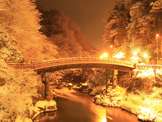 画像4:神橋冬の夜