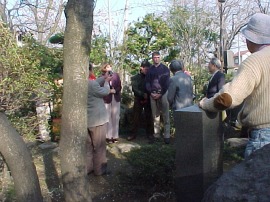 At Kakushin-ji Temple.