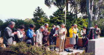 Prayer at the Japanese Cemetery