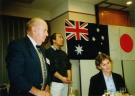 Jennier, her father and Yoshi